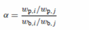 The formula for pervaporation selectivity of the membrane
