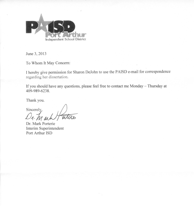 PAISD Approval to use E-Mail