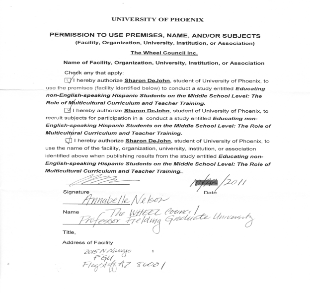 Wheel Council’s Letter of Approval