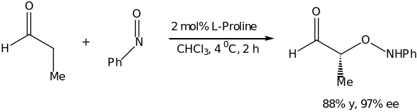 Proline Catalysed Asymmetric (-Oxyamination of Aldehydes