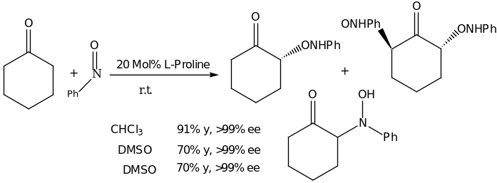 Proline Catalysed Asymmetric (-Oxyamination of Cyclic Ketones