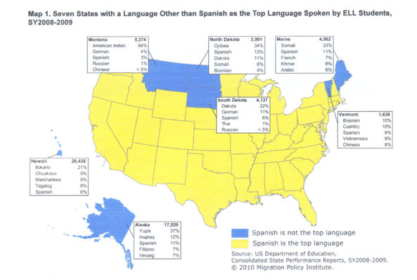 Spanish Language among ELL Students.
