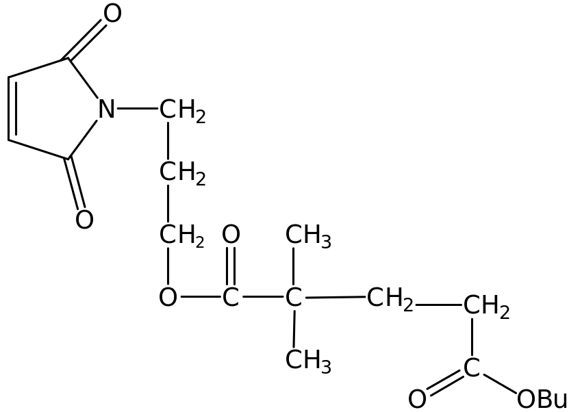 Maleimide functionalized poly n-butylacrylate oligomer