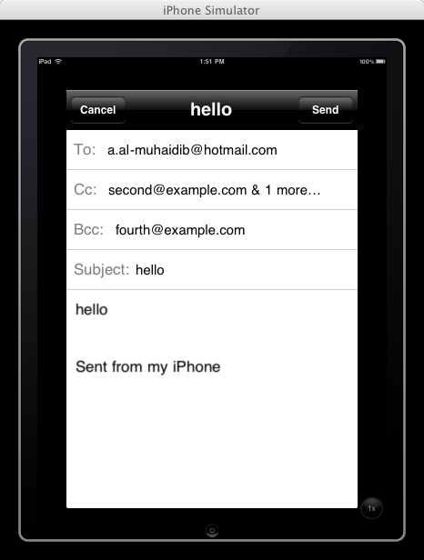 Sending Email to Technician