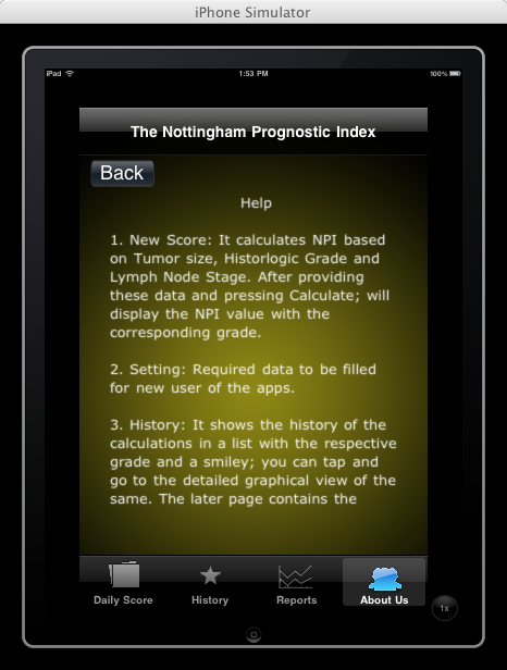 Taking help about the application