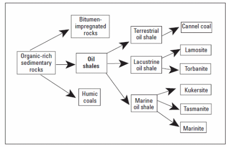 Classification of oil shale