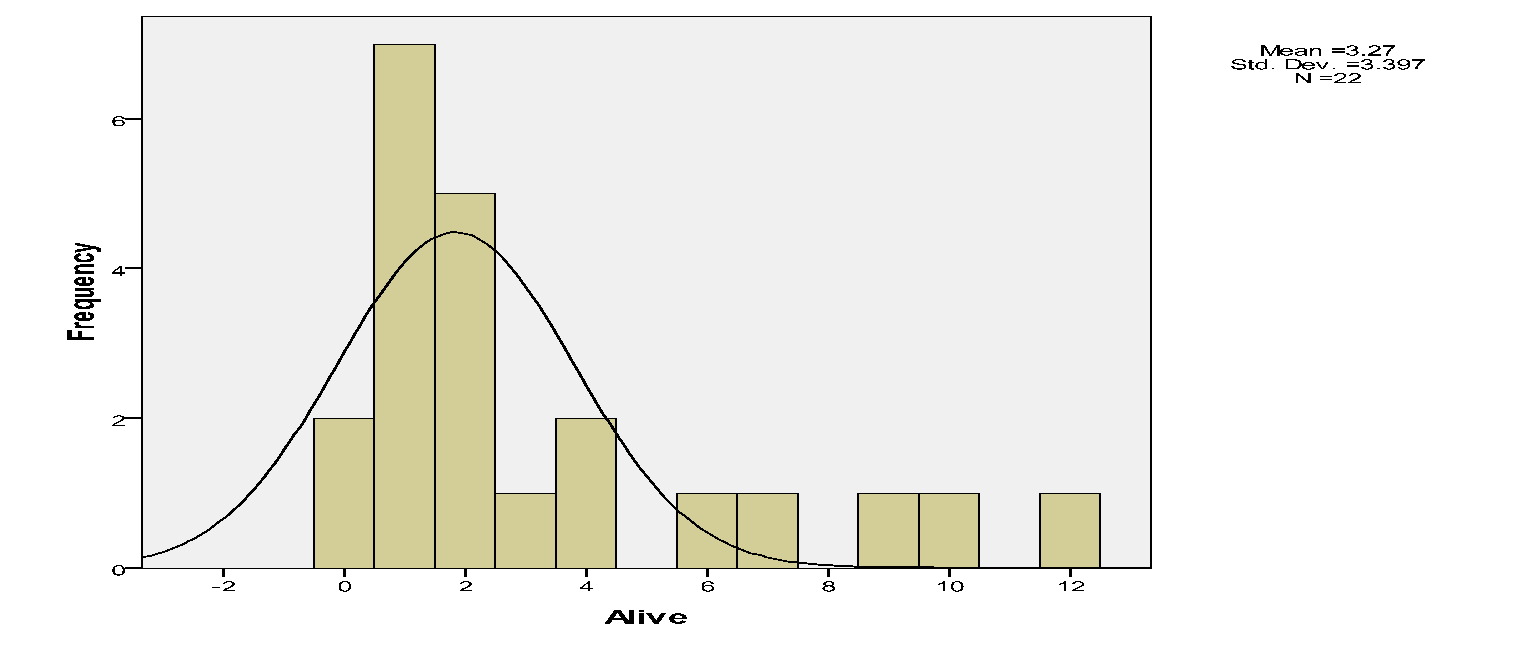 What is the spatial pattern of mistletoe parasitism at the level of individual trees?