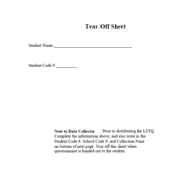 Cornell University LST Middle School Survey