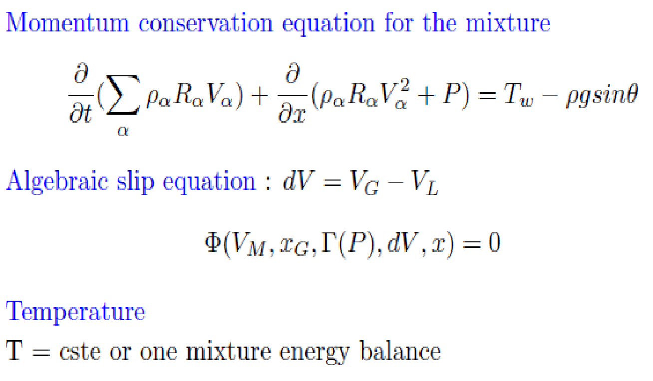 then nonlinear conservation laws of hyperbolic systems and isothermal gas-liquid flow are significant characteristics of the model