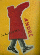André Shoes by Raymond Savignac, 1952