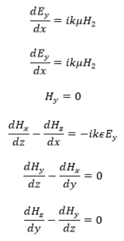 The Transverse Electric (TE) case and the Curl Equation