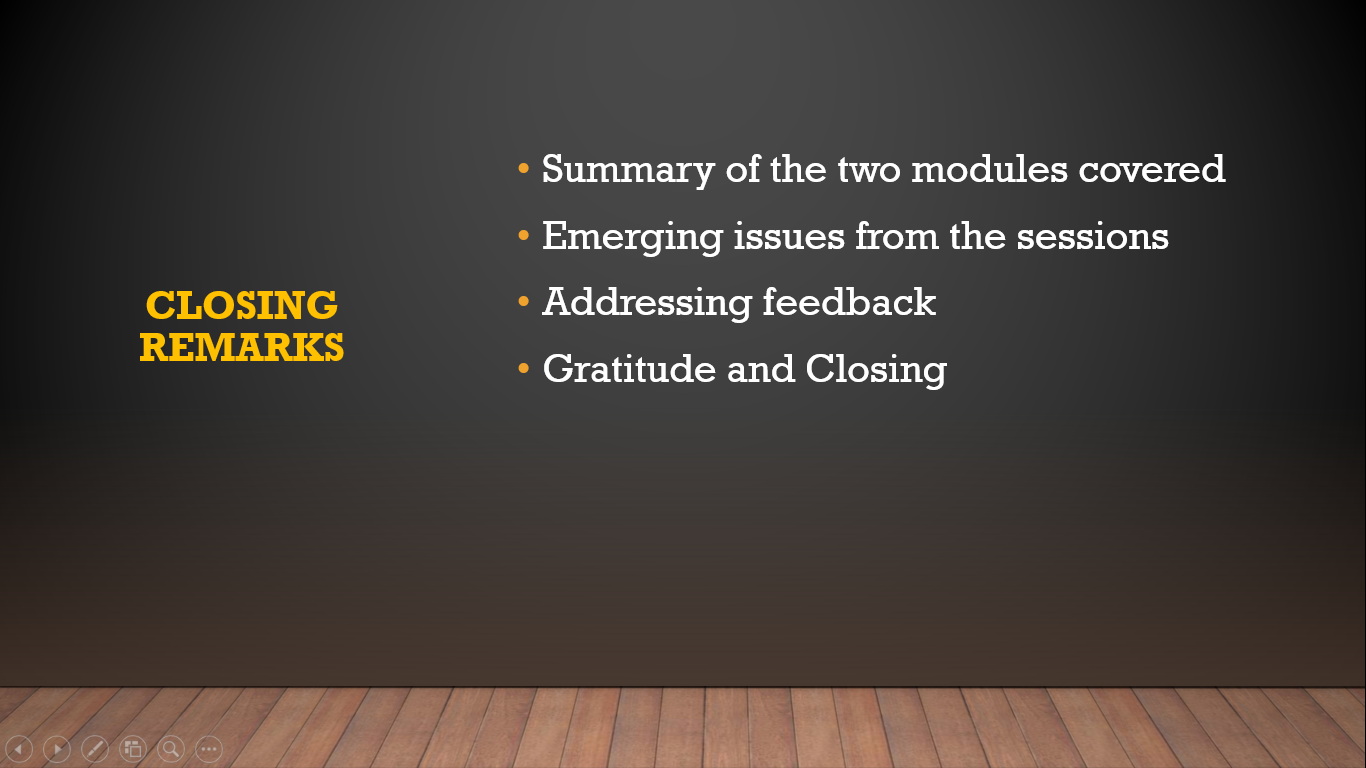 Closing Remarks