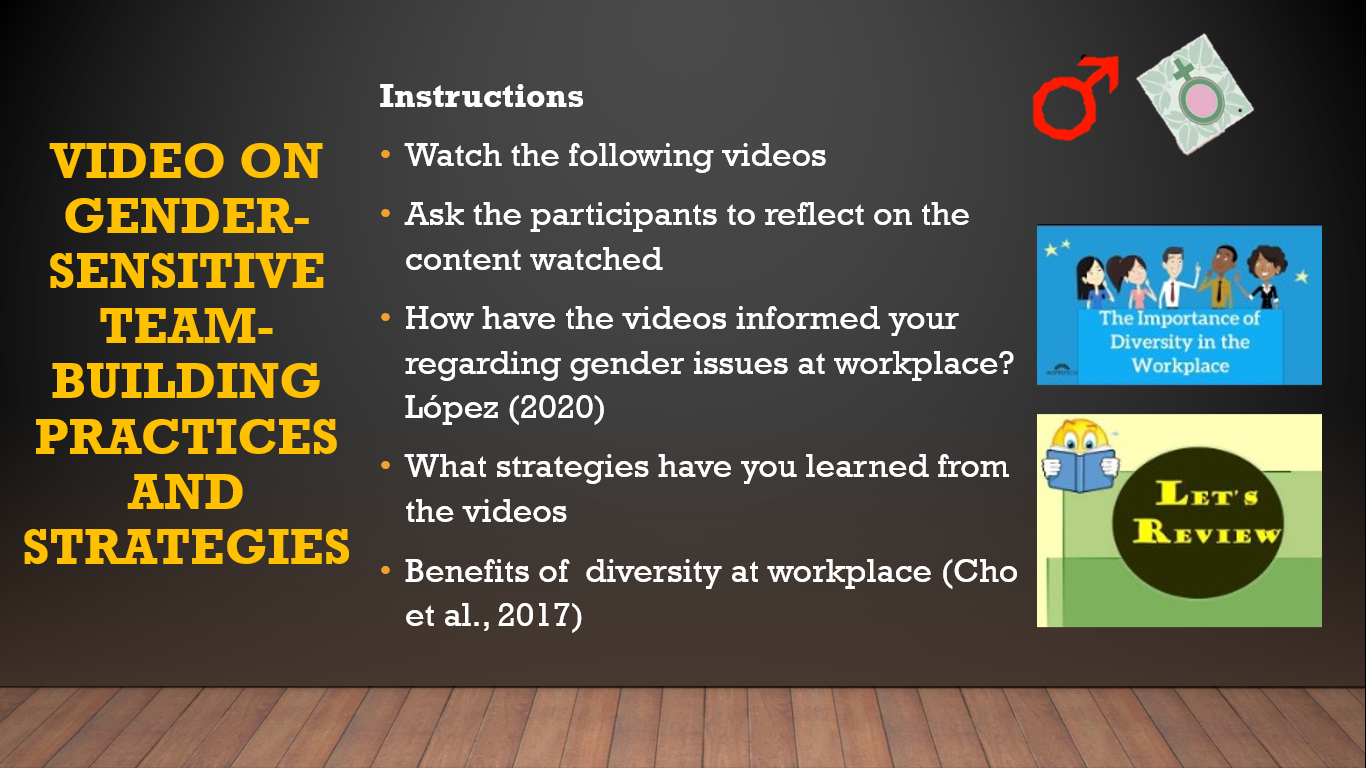 Video on gender-sensitive team bulding